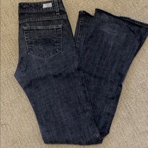 Dark Gray Paige Hollywood Hills Bootcut Jeans Sz28